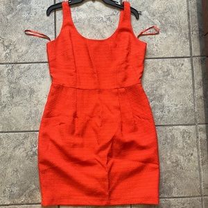 Orange Banana Republic Cocktail Dress.
